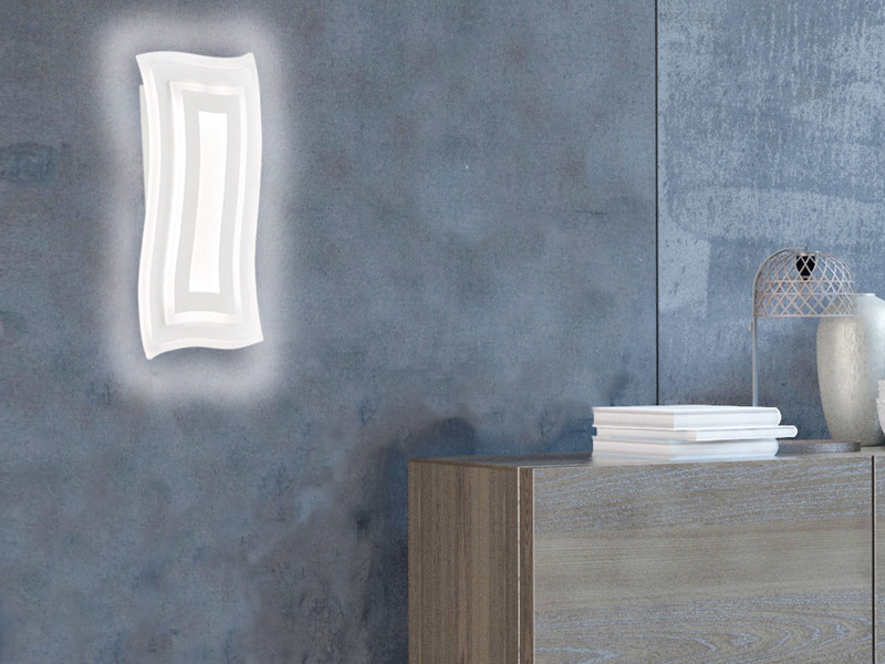 2er SET LED Wandlampen mit Schalter, dimmbar & Tageslicht, Höhe 43cm