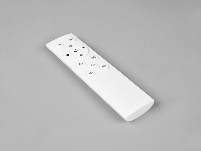 LED Deckenleuchte WINONA 3 Ringe Silber, dimmbar mit Fernbedienung Breite 78cm