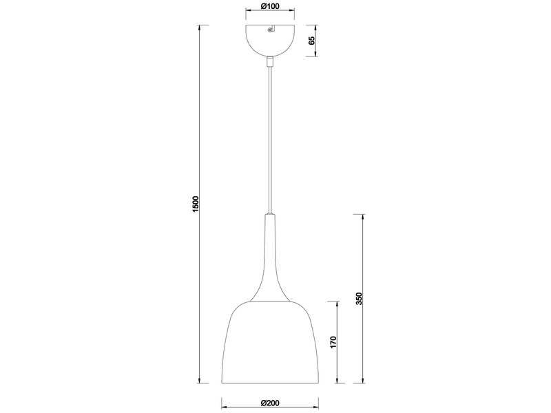 LED Pendelleuchte 1-flammig mit Lampenschirm Messing, Ø 20cm