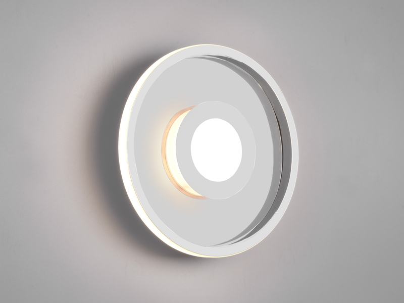 LED Deckenleuchte ASCARI rund Silber Chrom dimmbar IP44, Ø 30cm