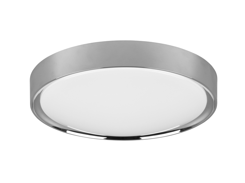 LED Deckenleuchte CLARIMO in Silber Chrom Ø 33cm, IP44 - Badlampen