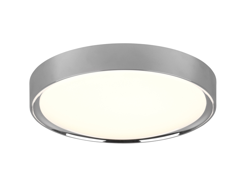 LED Deckenleuchte CLARIMO in Silber Chrom IP44 Badlampe, Ø 33cm