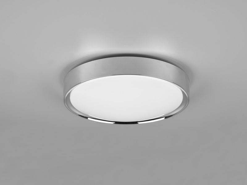 LED Deckenleuchte 2er Set in Silber Chrom IP44 Badlampen, Ø 33cm