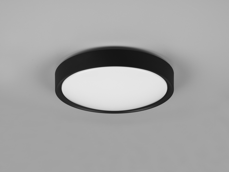 LED Deckenleuchte 2er Set in Schwarz matt Ø 33cm, IP44 - Badlampen