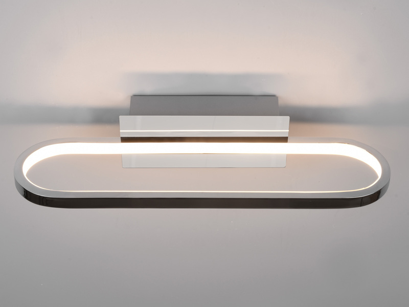 LED Badezimmer Wandleuchte GIANNI in Chrom, Breite 40cm - Spiegelleuchte