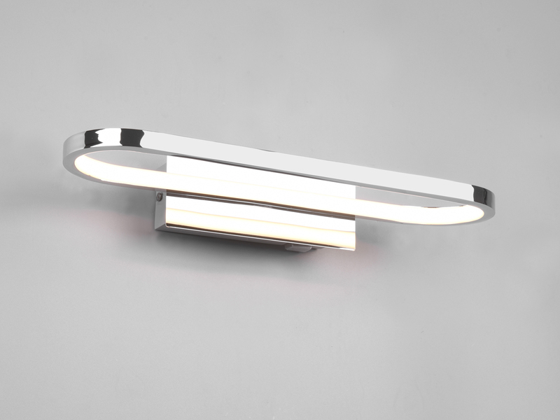 LED Badezimmer Wandleuchte GIANNI in Chrom - Spiegelleuchte, Breite 40cm