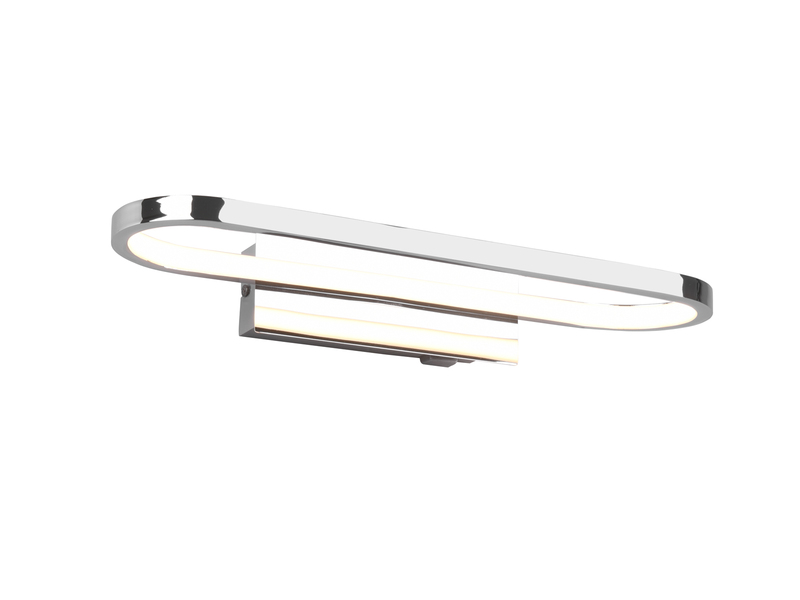 LED Badezimmer Wandleuchte GIANNI in Chrom - Spiegelleuchte, Breite 40cm