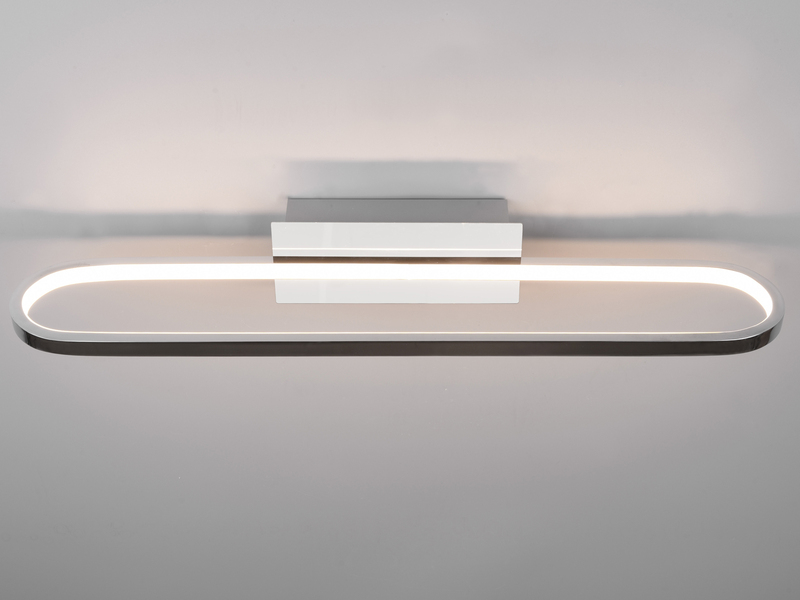 LED Badezimmer Wandleuchte GIANNI in Chrom, Breite 60cm - Spiegelleuchte