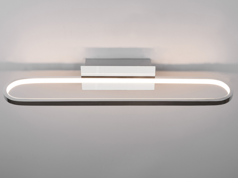 LED Badezimmer Wandleuchte GIANNI in Chrom - Spiegelleuchte, Breite 60cm