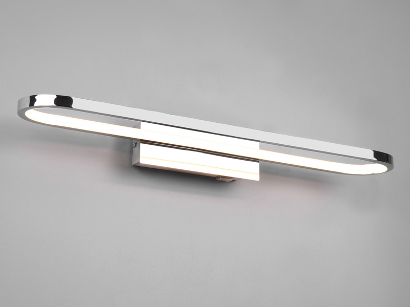 LED Badezimmer Wandleuchte GIANNI in Chrom - Spiegelleuchte, Breite 60cm