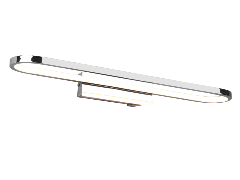 LED Badezimmer Wandleuchte GIANNI in Chrom - Spiegelleuchte, Breite 60cm