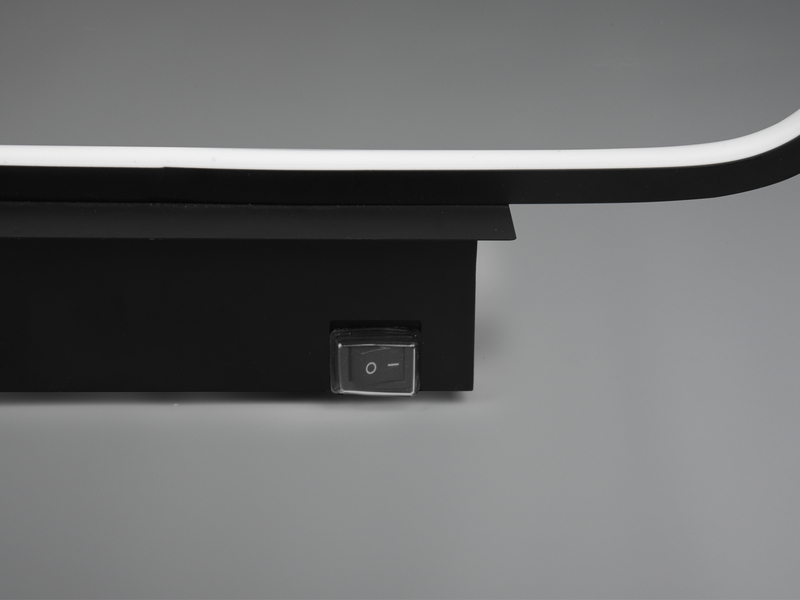 LED Badezimmer Wandleuchte 2er Set in Schwarz - Spiegelleuchten, Breite 40cm