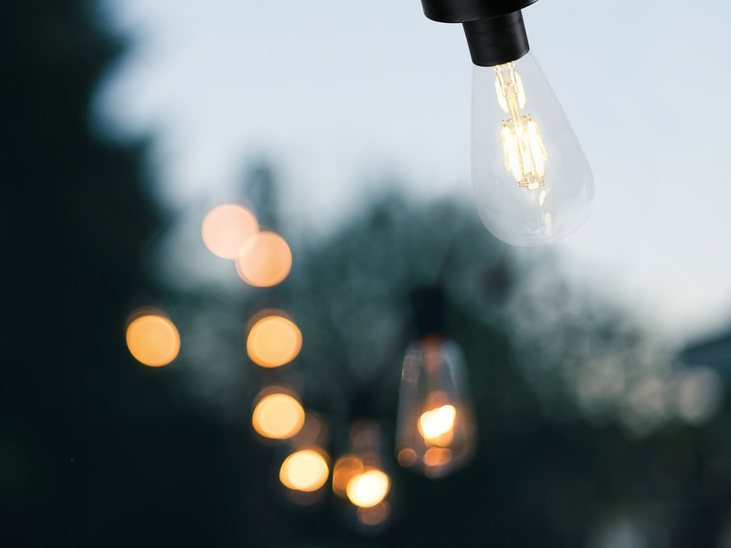 Solar LED Hängeleuchte 6er SET zum Aufhängen Schwarz Ø7cm Höhe 23cm