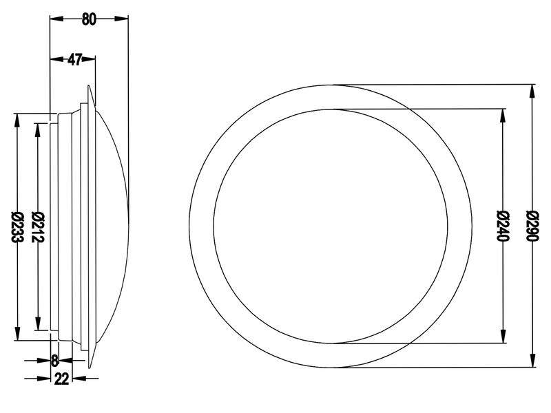 LED Deckenleuchte 2er Set in Chrom IP44 Badlampen, Ø 29cm