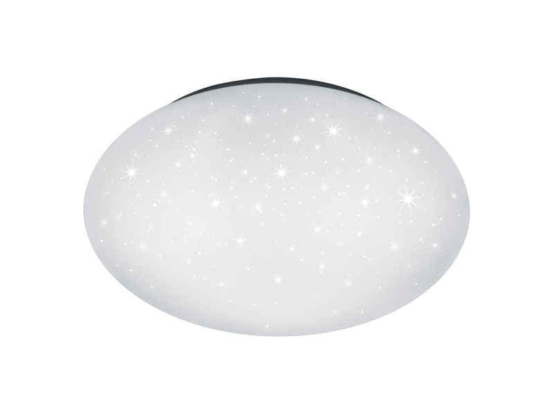 LED Sternenhimmel Deckenleuchte PAOLO in Weiß IP44 Badlampe, Ø 37cm