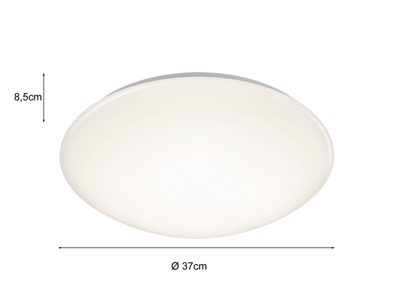 LED Deckenleuchte 2er Set in Weiß Ø 37cm, IP44 - Badlampen