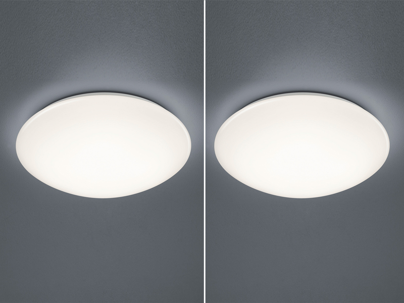 LED Deckenleuchte 2er Set in Weiß IP44 Badlampen, Ø 37cm