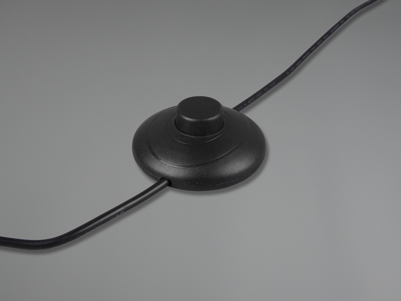 Kleine LED Stehleuchte JIVE dimmbar, Silber Höhe 118cm