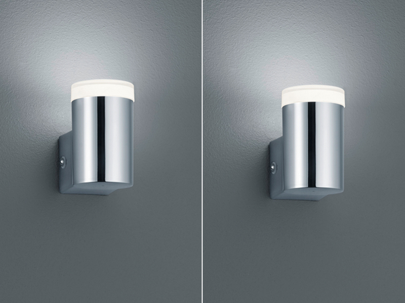 LED Badezimmer Wandleuchten 2er Set in Chrom 8,3cm - Spiegelleuchte