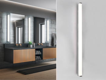 LED Badezimmer Wandleuchte FABIO in Chrom 120cm - Spiegelleuchte