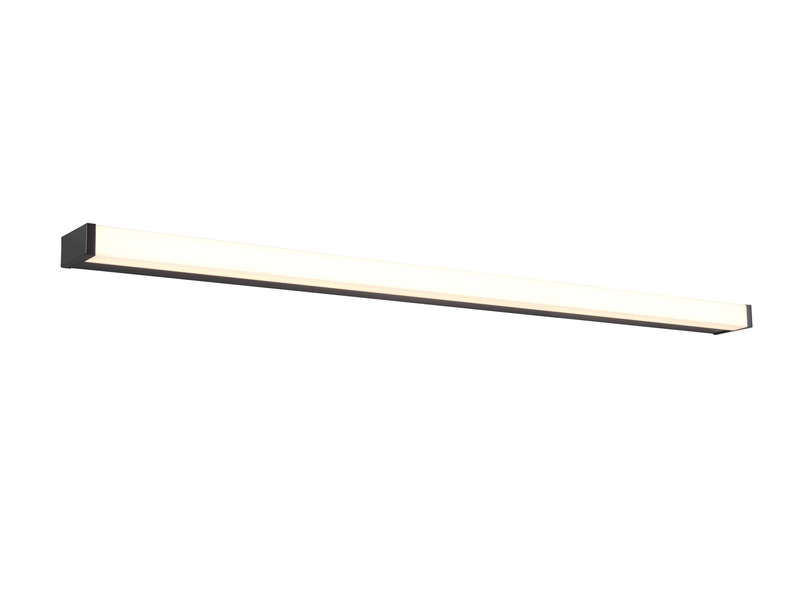 LED Badezimmer Wandleuchte FABIO in Schwarz - Spiegelleuchte, Breite 120cm