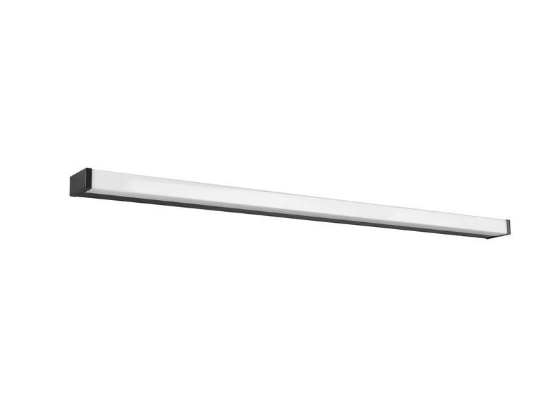 LED Badezimmer Wandleuchten 2er Set in Schwarz - Spiegelleuchten, Breite 120cm