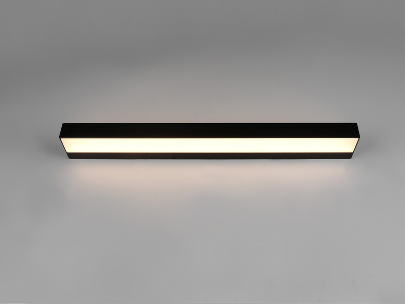 LED Badezimmer Wandleuchte ROCCO Schwarz - Up-Down Spiegelleuchte, Breite 60cm