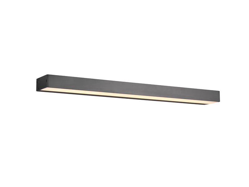 LED Badezimmer Wandleuchte ROCCO Schwarz - Up-Down Spiegelleuchte, Breite 60cm