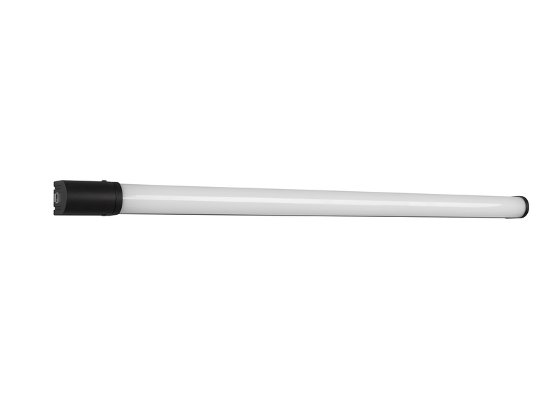 LED Bad Wandleuchte PIERA mit Steckdose Schwarz - Spiegelleuchte, Breite 119cm