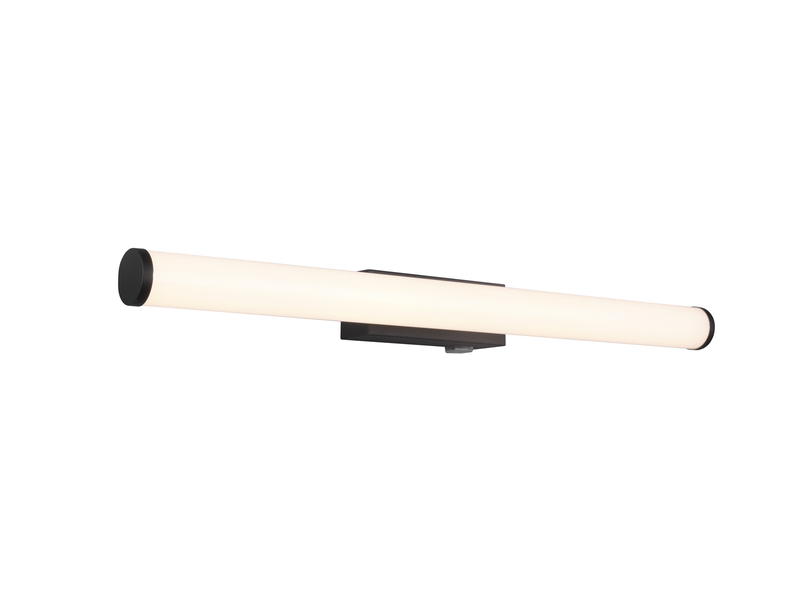 LED Bad Wandleuchte MATTIMO mit Schalter Schwarz - Spiegelleuchte, Breite 60cm