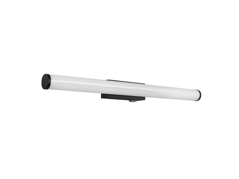 LED Bad Wandleuchte MATTIMO mit Schalter Schwarz - Spiegelleuchte, Breite 60cm