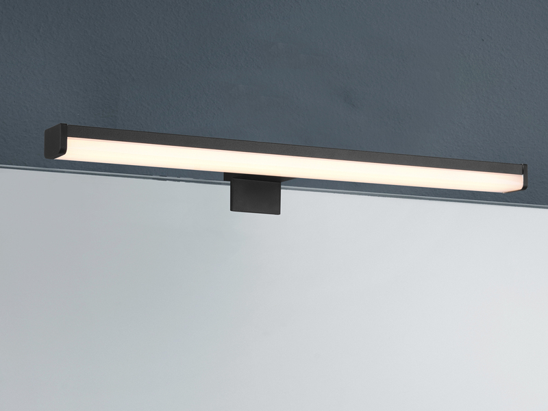 LED Badezimmer Wandleuchte LINO in Schwarz - Spiegelleuchte, Breite 40cm