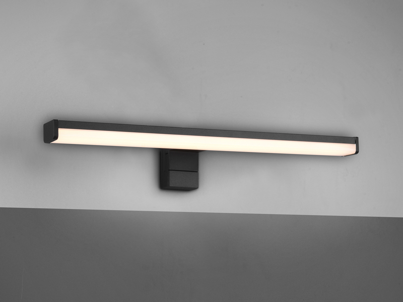 LED Badezimmer Wandleuchte LINO in Schwarz, Breite 40cm - Spiegelleuchte