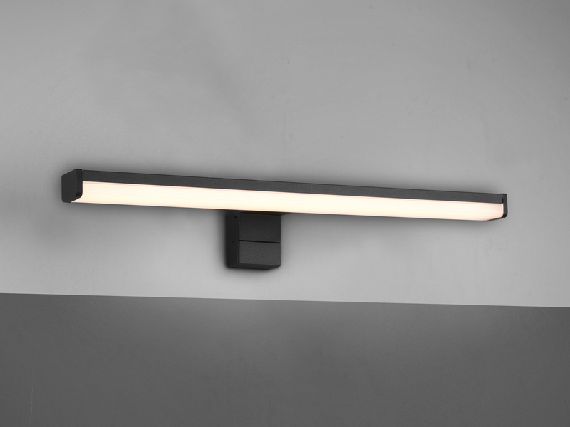 LED Badezimmer Wandleuchte LINO in Schwarz - Spiegelleuchte, Breite 40cm