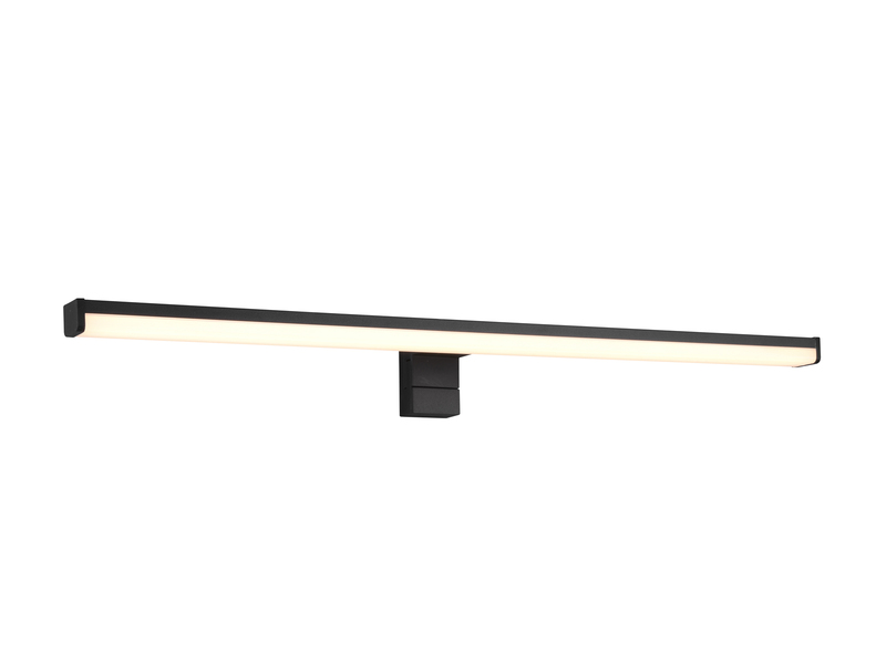 LED Badezimmer Wandleuchte LINO in Schwarz - Spiegelleuchte, Breite 60cm