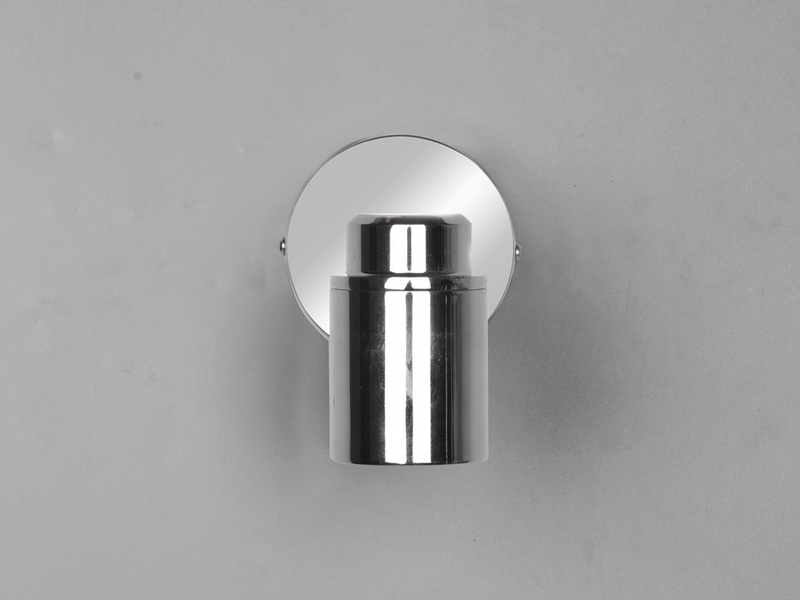Wandstrahler Badezimmerlampe Silber Chrom, Tiefe 15,5cm inkl. GU10 LED