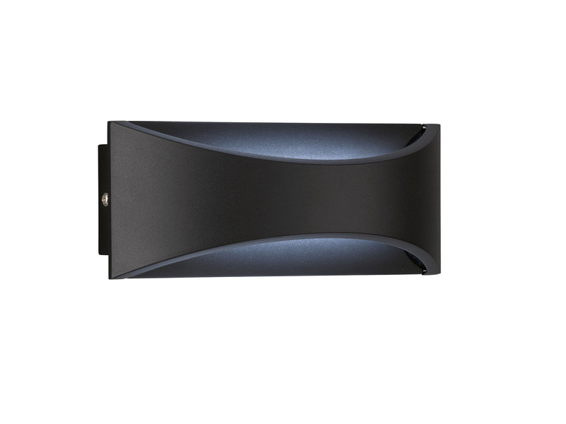 LED Außenwandleuchte RIO Up and Down Schwarz, Breite 22,5cm