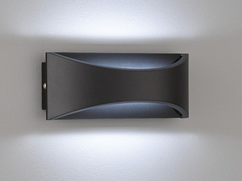 LED Außenwandleuchte RIO Up and Down Schwarz, Breite 22,5cm