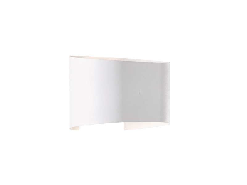 LED Updown Wandleuchte WALL Weiß für Innen & Außen - 18cm breit