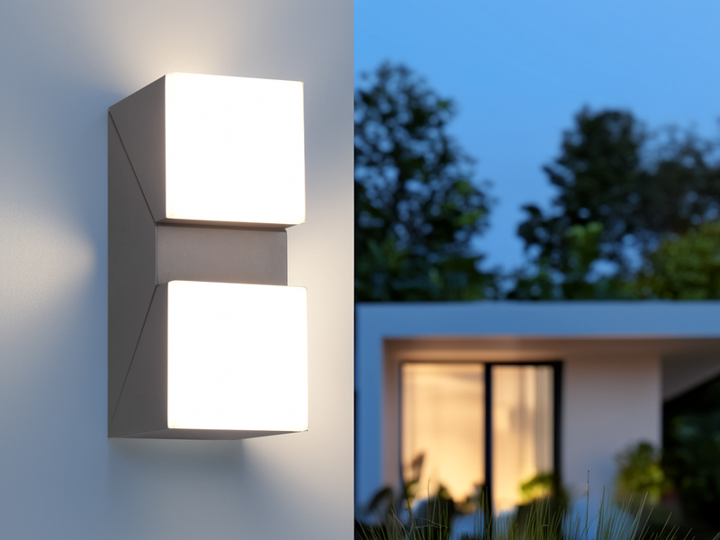 Schwenkbare LED Außenwandleuchte AVON, Höhe 28cm, Anthrazit
