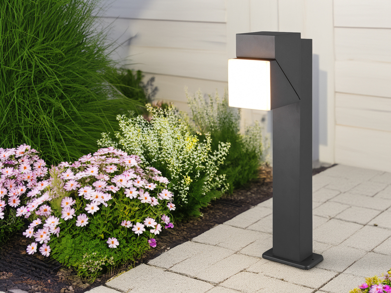 Schwenkbare LED Außen Wegeleuchte AVON Höhe 50cm, Anthrazit