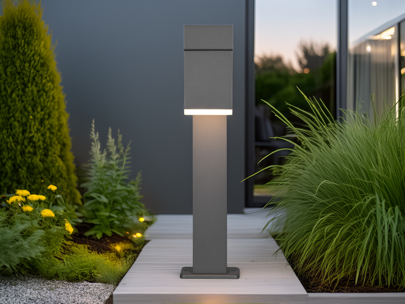 Schwenkbare LED Außen Wegeleuchte AVON Höhe 50cm, Anthrazit