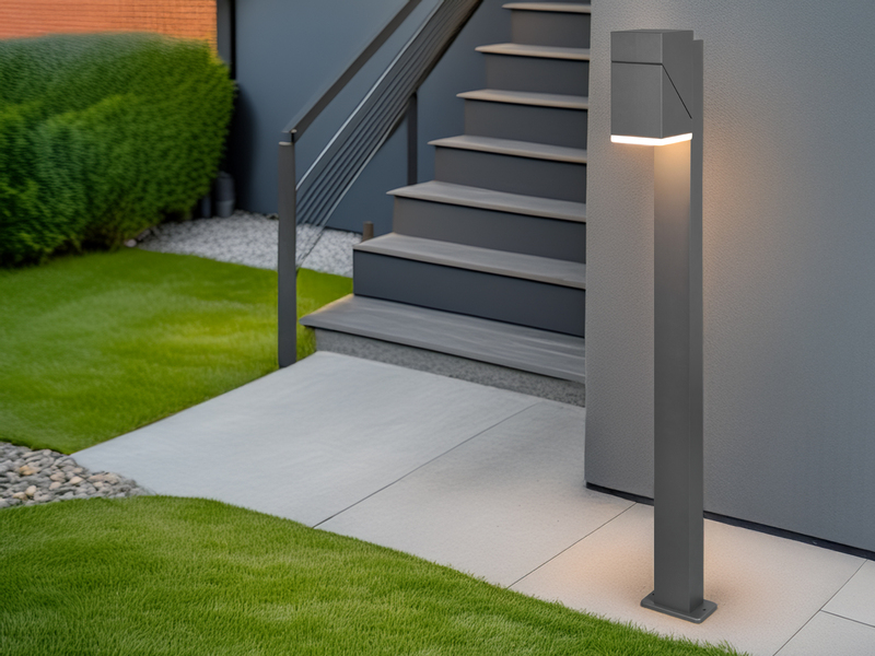 Schwenkbare LED Außen Wegeleuchte AVON Höhe 100cm, Anthrazit