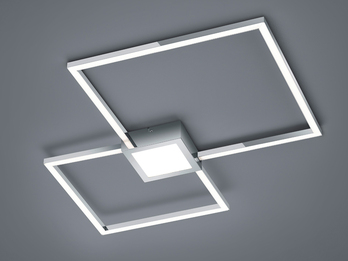 LED Deckenleuchte HYDRA extra flach & dimmbar, 65cm, Chrom