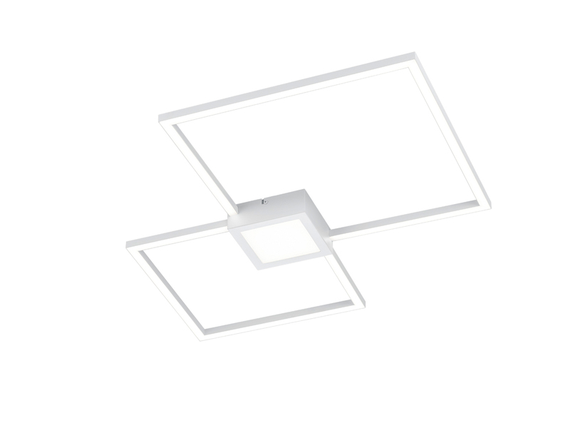 LED Deckenleuchte HYDRA extra flach & dimmbar, 65cm, Weiß