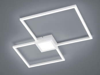 LED Deckenleuchte HYDRA extra flach & dimmbar Weiß, Breite 65cm