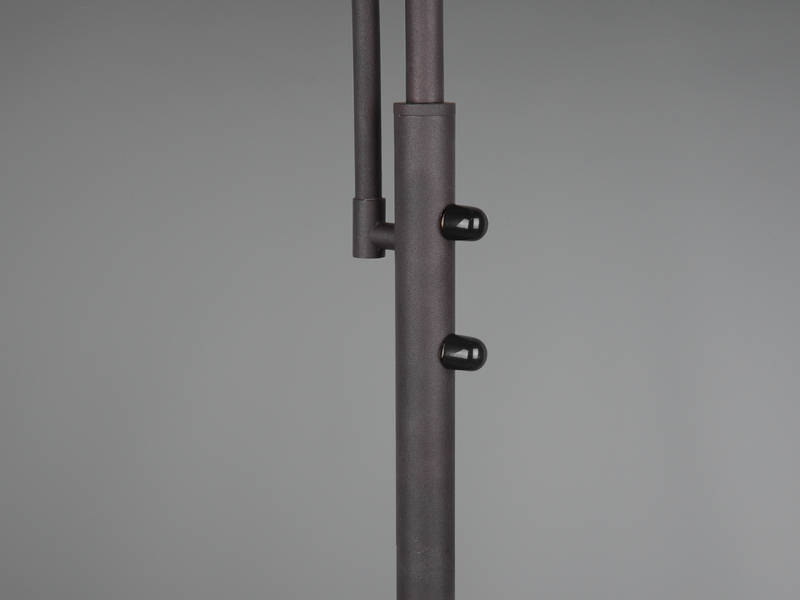 Deckenfluter COUNTRY mit Leselampe im Landhausstil, Rostfarbig, Höhe 184cm