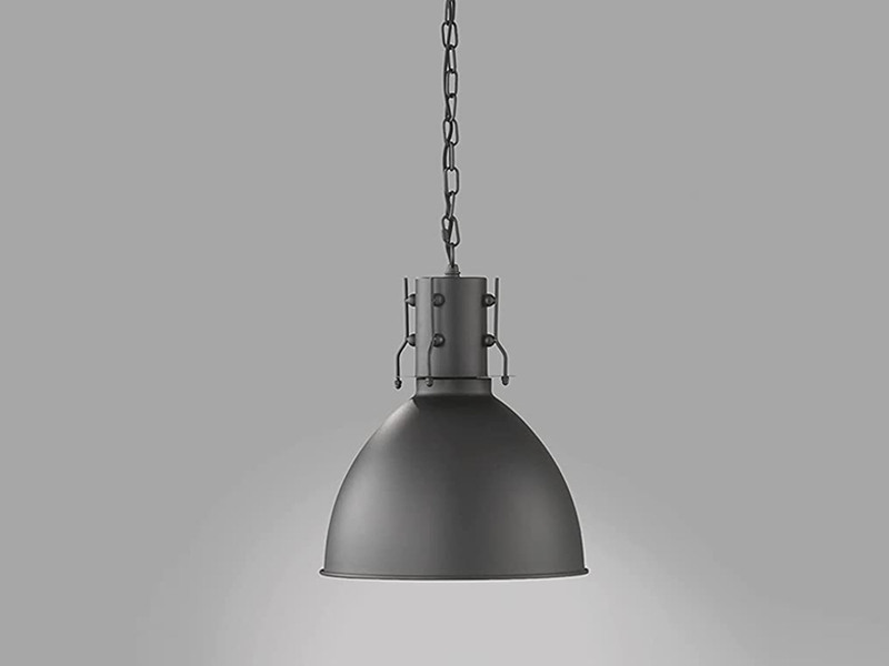 Pendelleuchte Industrial einflammig Schwarz Ø 30 cm mit LED dimmbar