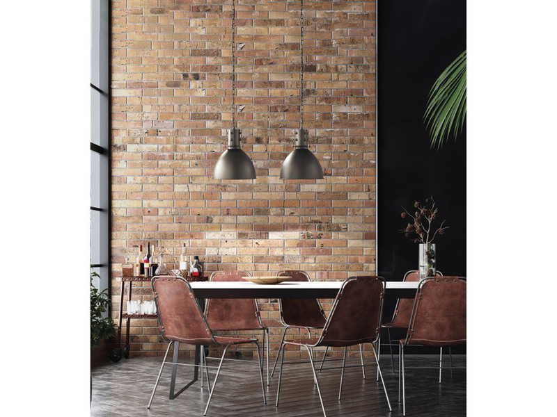 LED Pendelleuchte Industrial 2-flammig Schwarz / innen Silber, Breite 90cm
