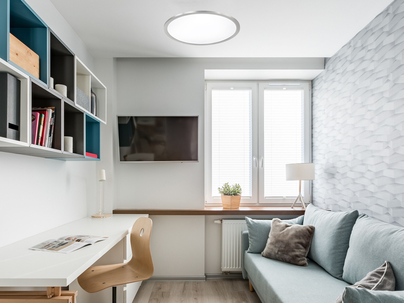LED Deckenleuchte PHOENIX extrem flach & rund, dimmbar, Ø 45cm